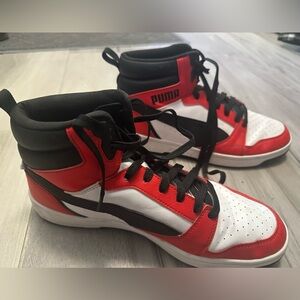 Puma high tops basketball shoes